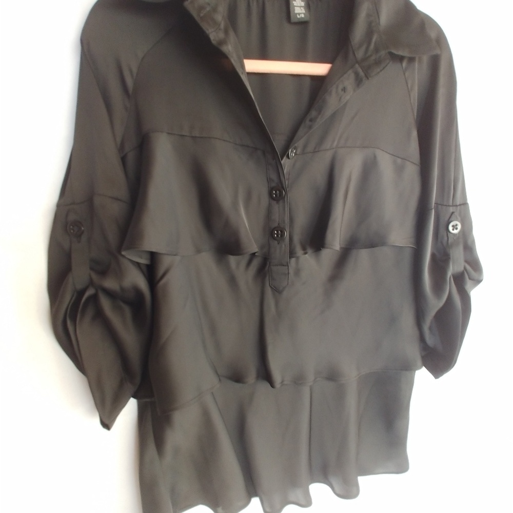 Apostrophe pre-owned back blouse